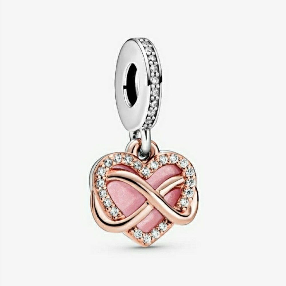 💗Pandora Infinity Heart Dangle Charm